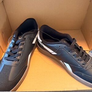 Reebok Men's Black and White Sneakers